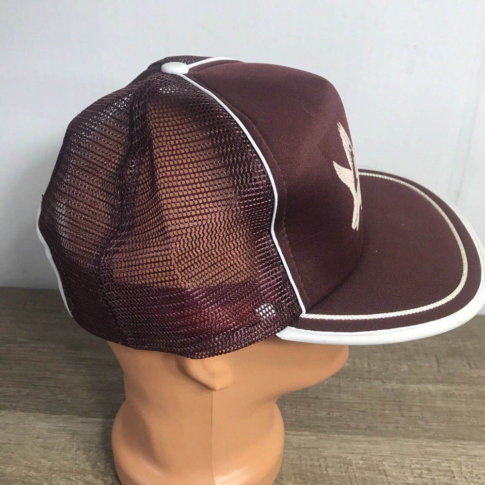 Vtg Duck Mountain Lodge Madge Lake Saskatchewan Canada Purple SnapBack Hat P1 - Picture 8 of 12